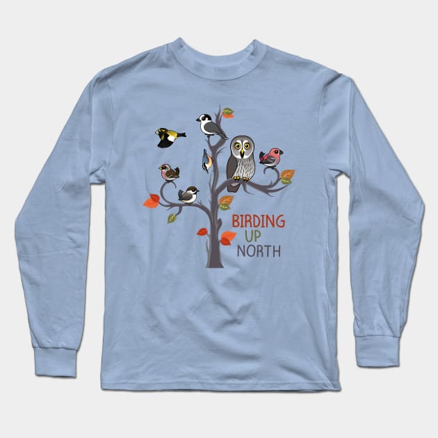 Birding Up North Long Sleeve T-Shirt by birdorable